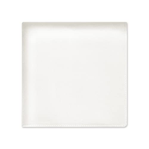 Selected Hanky 100% Pure Silk Pocket Square Solid Ivory - Image 1