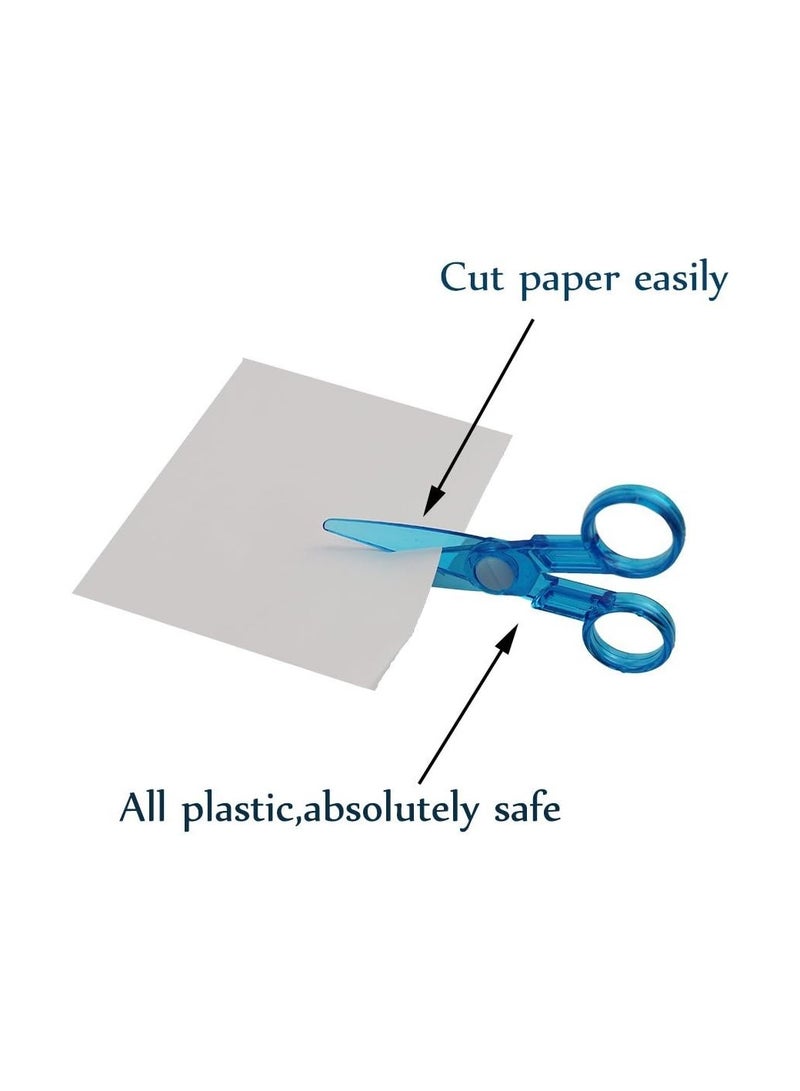 Generic All plastic safe kids scissors for art and crafts 3 pieces set  - Image 3