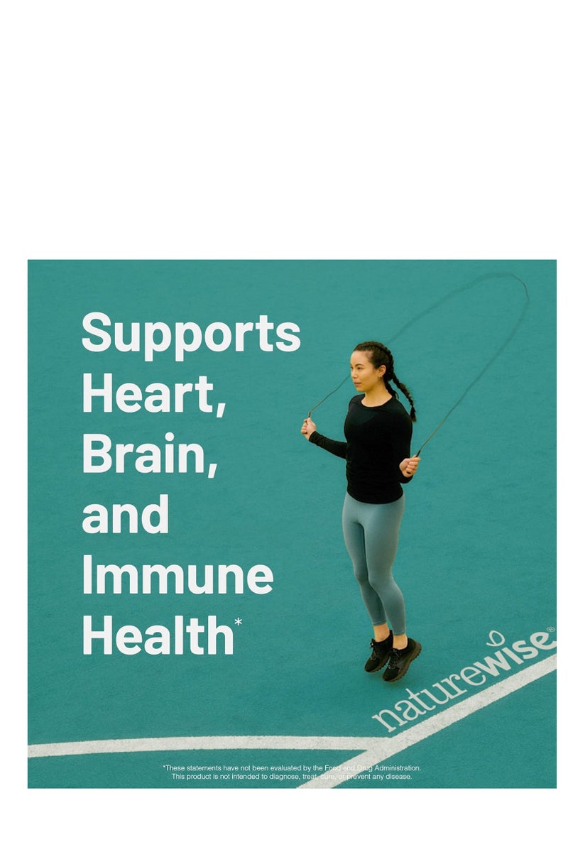 NatureWise NatureWise Extra-Strength Omega 3 Fish Oil Supplement - 1000mg per Serving - 600 EPA & 400 DHA and Vitamin E - Support for Heart & Brain Health - Lemon Flavor, Non-GMO - 180 Softgels[3-Month Supply] - Image 2