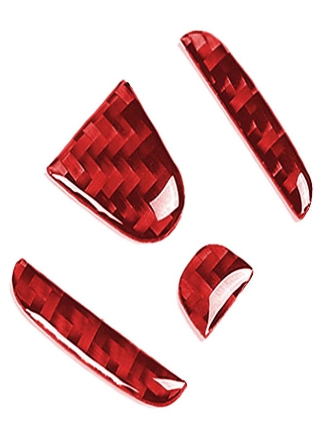 LANZMYAN Compatible with Car Rear Tailgate Emblem Logo Trim Accessories Carbon Fiber Emblem Badge Decal Cover Sticker for Honda CRV 2017-2022,Red - Image 4