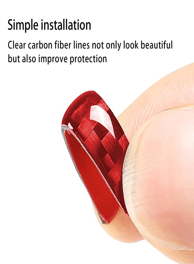 LANZMYAN Compatible with Car Rear Tailgate Emblem Logo Trim Accessories Carbon Fiber Emblem Badge Decal Cover Sticker for Honda CRV 2017-2022,Red - Image 3