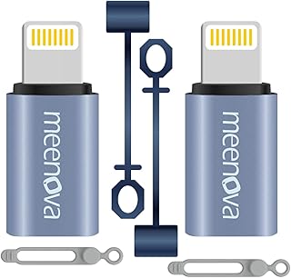 Meenova meenova 30W USB C to Lightning Adapter Type C to 8 Pin Converter, Android to iPhone Adaptor - Compatible with  - Image 1