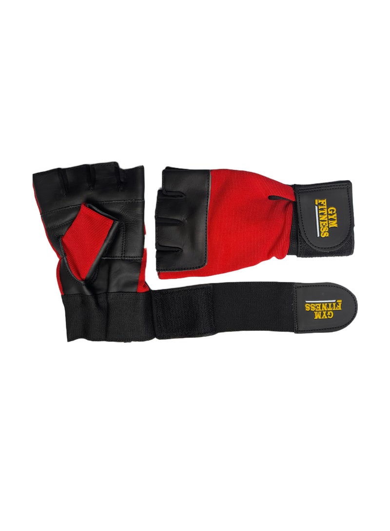 H PRO Pro Hm Sports Gym Training Gloves | Red Color | Xl - Image 1