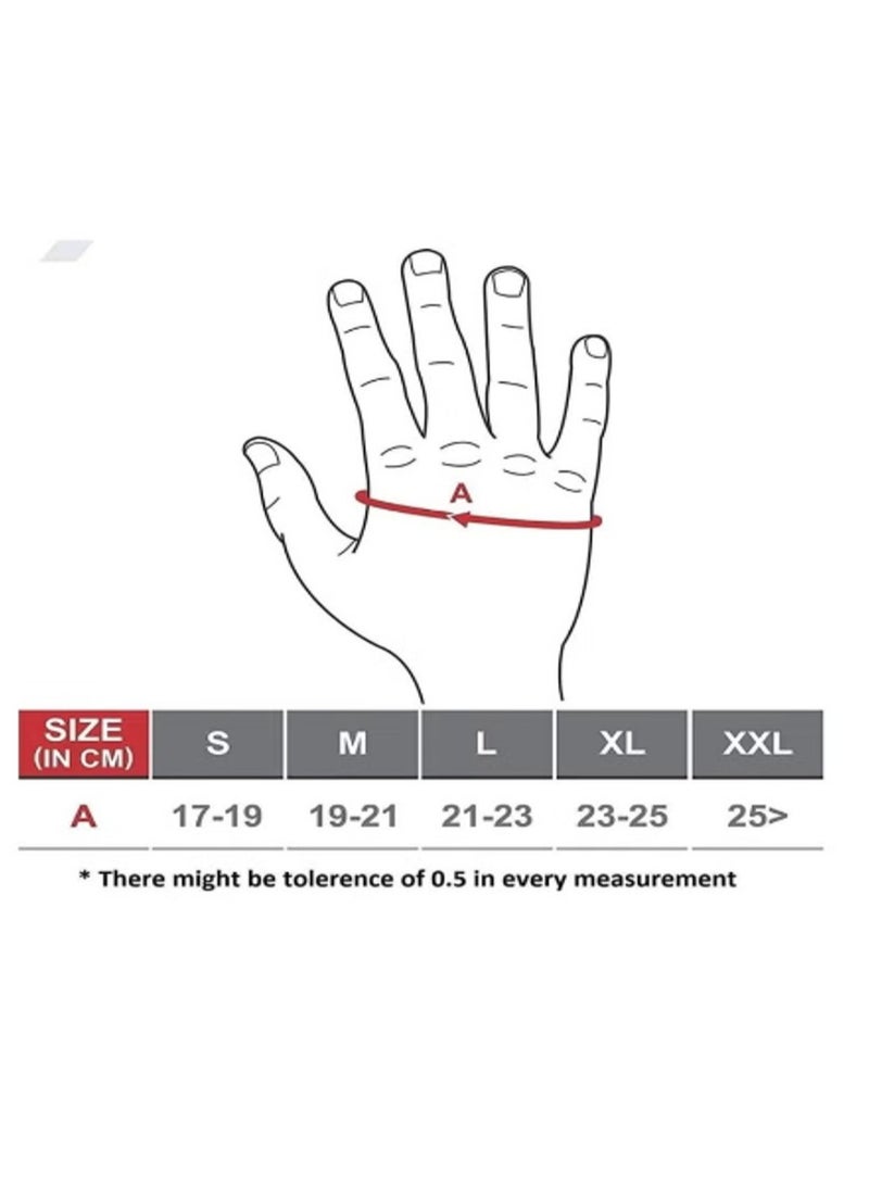 H PRO Pro Hm Sports Gym Training Gloves | Red Color | Xl - Image 3