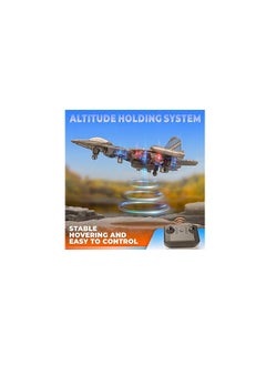Eotia 2.4GHz RC Floating Fighter Plane Quadcopter with 360° Stunts, LED Lights, USB Charging & One-Button 3D Roll - Perfect for Beginners, Kids & Adults  - Image 3