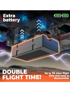 Eotia 2.4GHz RC Floating Fighter Plane Quadcopter with 360° Stunts, LED Lights, USB Charging & One-Button 3D Roll - Perfect for Beginners, Kids & Adults  - Image 5