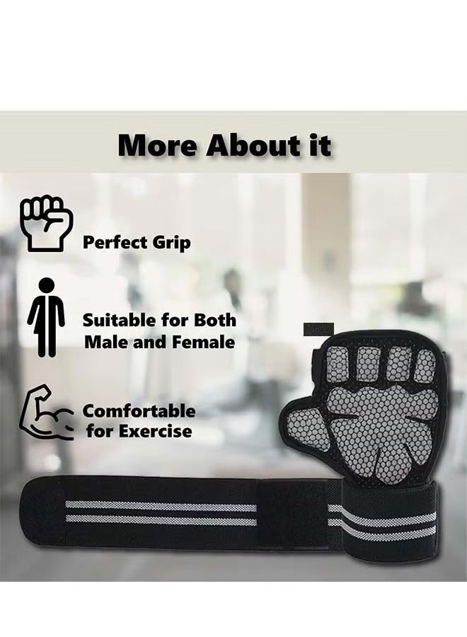 اترجسز الرجال والنساء ممارسة رفع الأثقال والقفازات ، المعصم دعم مكافحة زلة قبضة القفازات ، خفيفة الوزن ، تنفس ، قفازات التدريب ، هو الخيار المثالي للعائلات الجمنازيوم - الجمنازيوم الملحقات . - Image 4