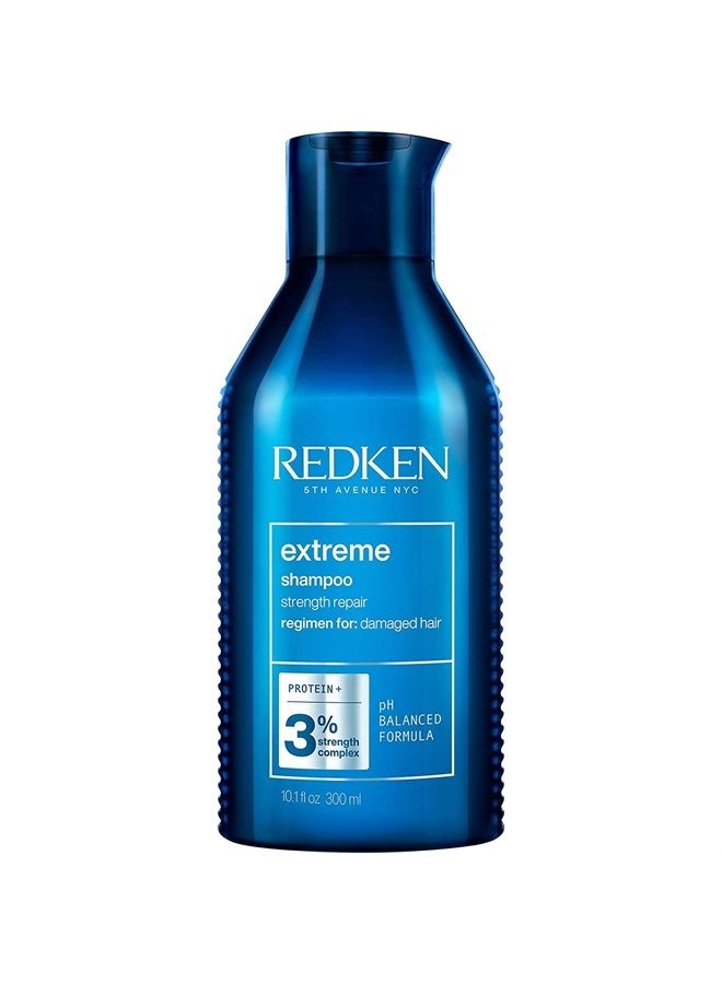 Redken Extreme Shampoo | Prevents Hair Breakage & Repair for Damaged Hair | Strengthen and Fortify Hair | Infused With Proteins | For Weak, Brittle Hair | 10.1 Fl Oz - Image 2