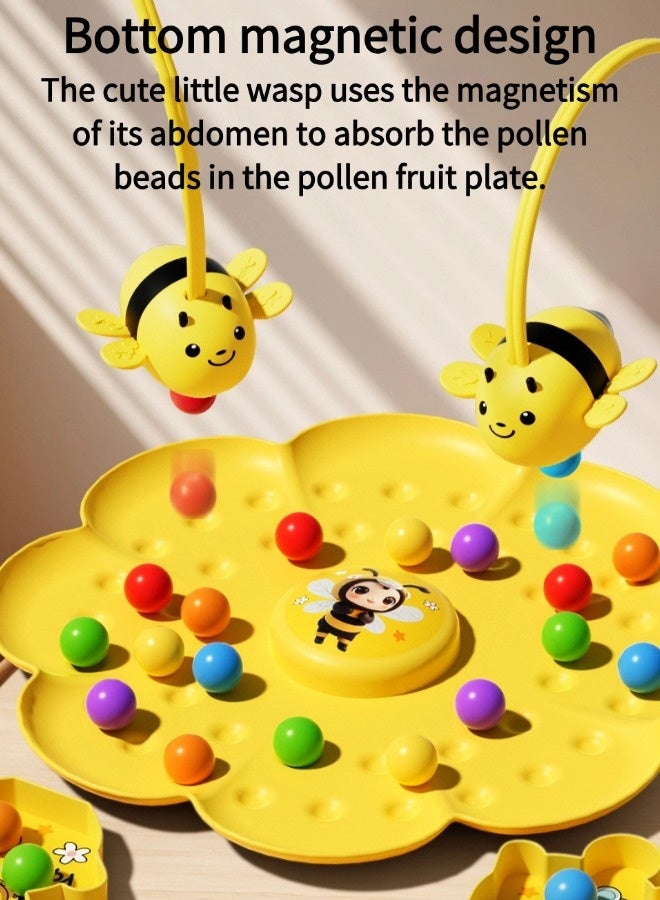 Vixplorn Board Games，Fun Family Games for Kids and Adults,Funny Family Night Party Board Games 2025 for Kids Ages 4 and up,Boardgames for Outdoor Backyard Travel Camping,Bee Magnetic Toy Magnet Game with String - Image 4