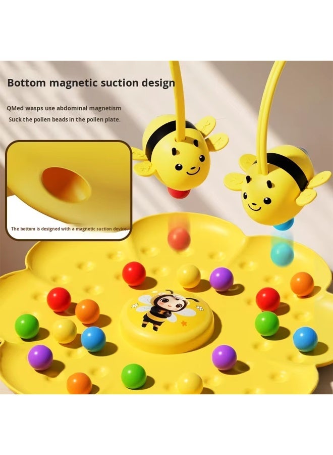 Vixplorn Board Games，Fun Family Games for Kids and Adults,Funny Family Night Party Board Games 2025 for Kids Ages 4 and up,Boardgames for Outdoor Backyard Travel Camping,Bee Magnetic Toy Magnet Game with String - Image 5