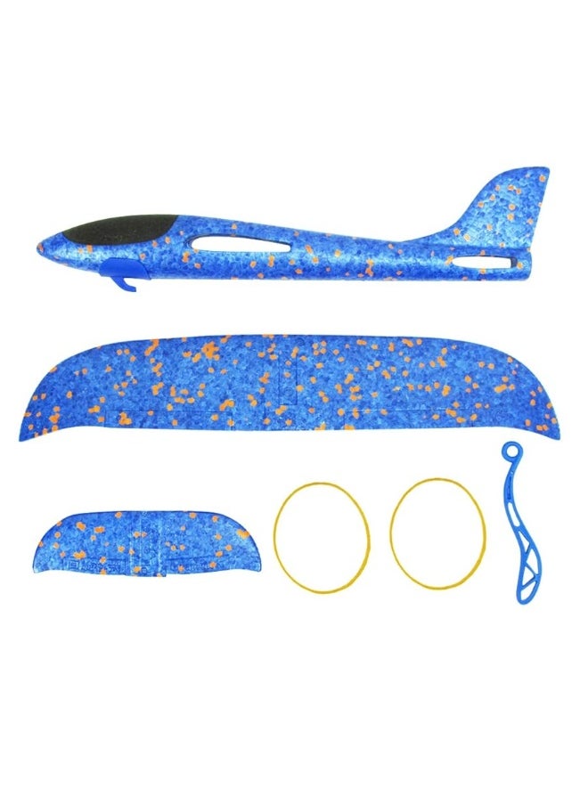 DC-BEAUTIFUL 3 Pack Upgrade 13.6" Airplane Toys, Throwing Plane 2 Flight Modes, Throwing Foam Airplanes with Rubber String Launch, Outdoor Sport Toy Party Favor Birthday Gift for Kids  - Image 3