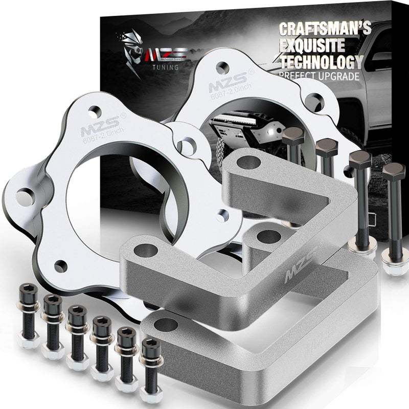 MZS 3.5 inch Front Leveling Kit Upper+Lower Lift Strut Spacers Compatible with 2007-2026 Silverado Sierra Yukon Suburban 1500 Tahoe/2007-2013 Avalanche 2WD 4WD 2X2 4X4 - Image 1