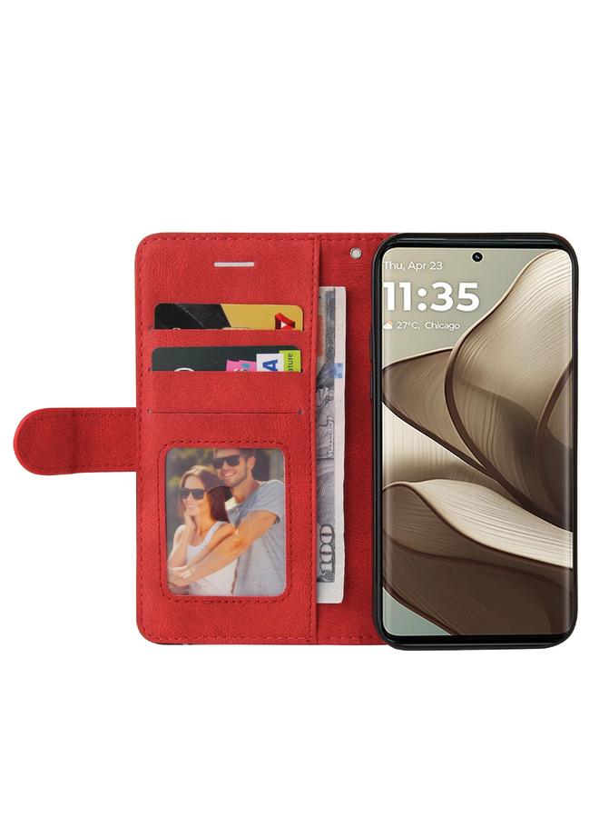 إيروريكس جراب لهاتف Motorola Edge 50 5G، جراب جلدي مزدوج اللون قابل للطي - Image 5