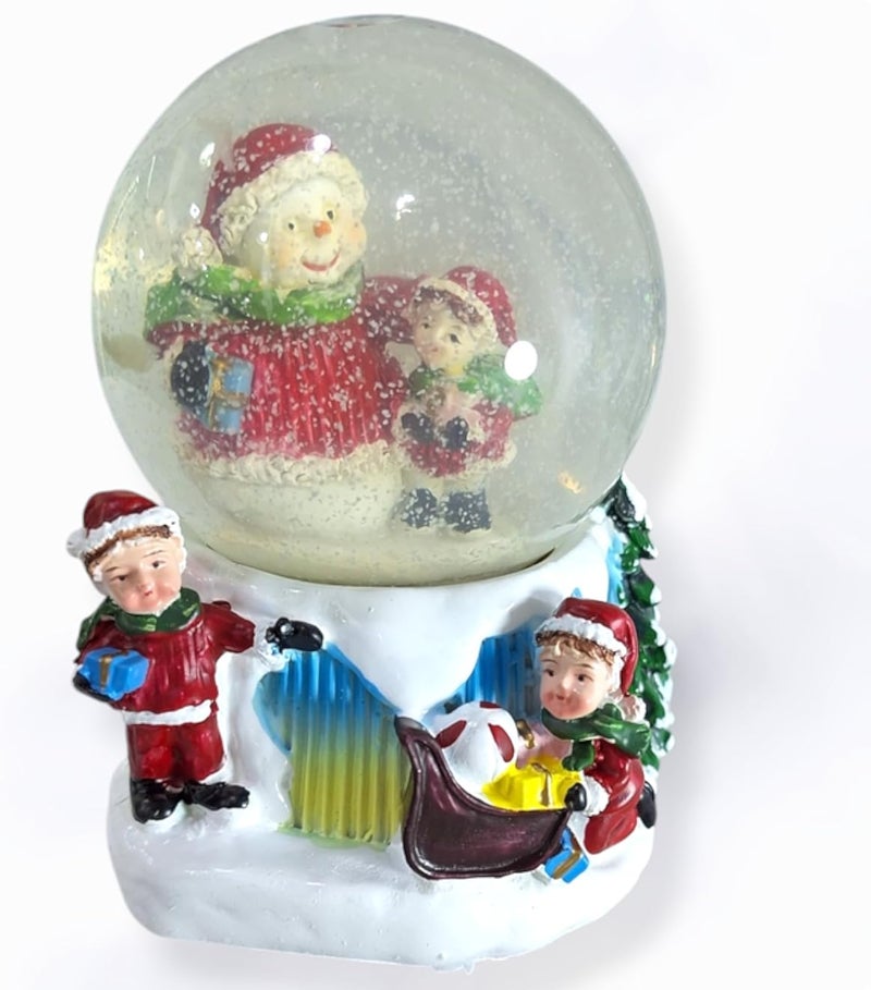 كرة ثلجية لعيد الميلاد مع تماثيل موسيقية، متوسطة الحجم من إنتاج gtg toys (موديل 4)