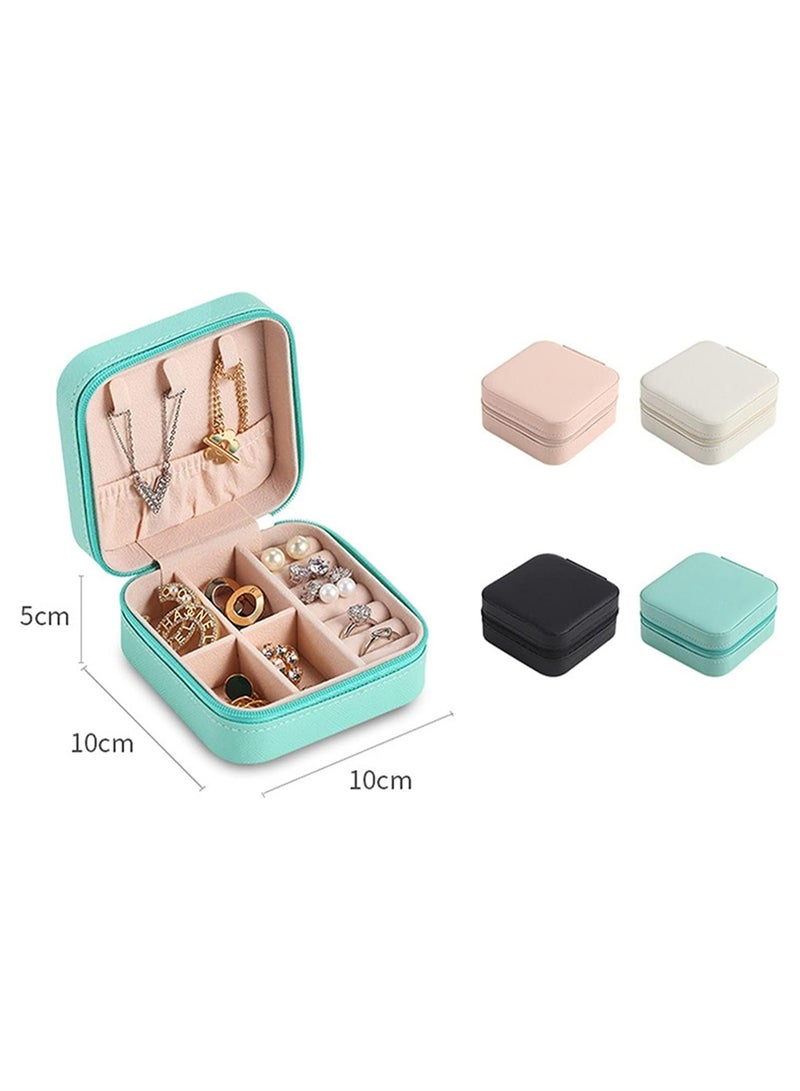 JOLLITY LLC Travel Jewelry Case, Small Jewelry Box Organizer Portable Jewelry Travel Organizer Display Storage Case for Rings Earring Necklace Bracelet, Woman Gift, Pink  - Image 2