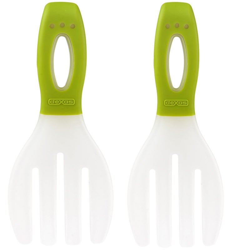 Dexas Long Handled Salad Hands, Green - Image 2