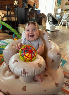 Daytoyz Baby Inflatable Seat for Babies 3-36 Months, Built in Air Pump, Bear Baby Support Seat Summer Toddler Chair for Sitting Up, Baby Shower Chair Floor Seater, Infant Back Support Sofa  - Image 2