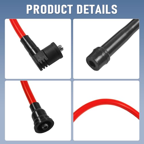 JDMSPEED مجموعة أسلاك شمعات الإشعال الجديدة JDMSPEED بديل لهوندا سيفيك ديل سول EG EK EJ D15 D16 تصميم لولبي 92-00 - Image 4