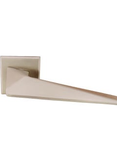 Nobel Bursa Door Handle Yale with Nickel Satin Badge  - Image 3