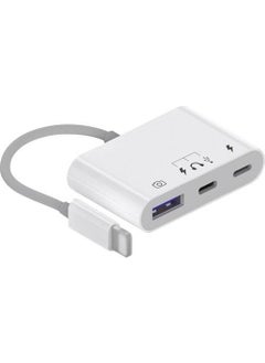 Polham Apple Iphone Otg Hub Type C To Headphone USB Camera Reader Iphone Keyboard Mouse Reader Hub
