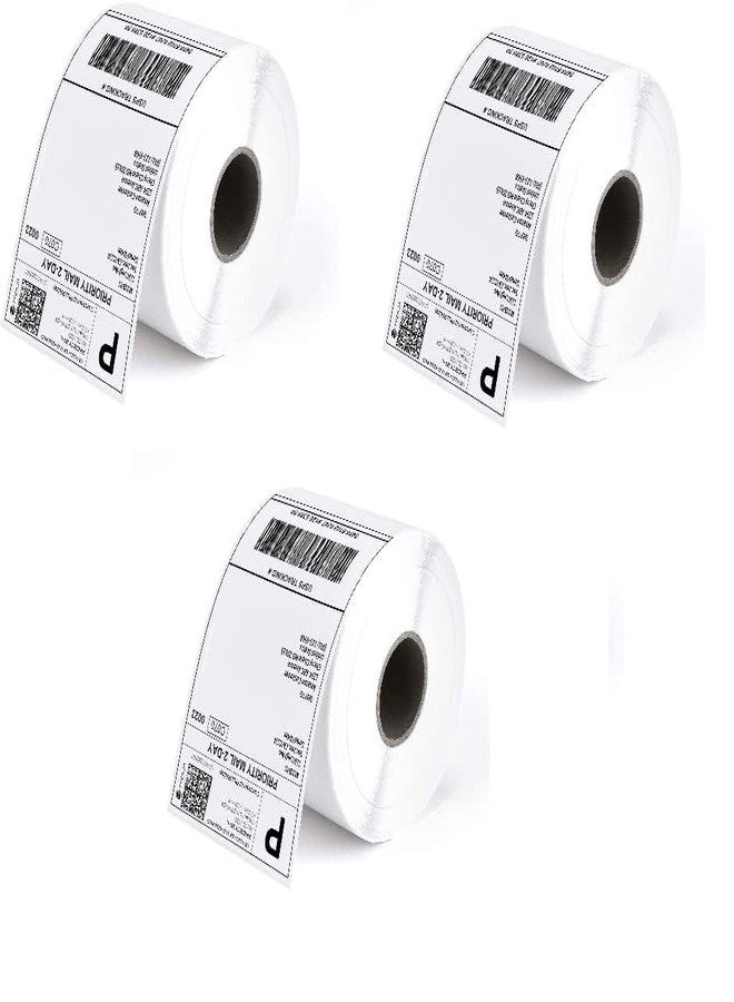 True-Ally ملصقات نقل حراري كرومو من ترو-ألي 4x6 - 100x150 مم - 400 ملصق/لفة - مثقبة - (يلزم شريط للطباعة) عناوين شحن فارغة متوافقة مع TSC و زيبرا (عبوة من 3) - Image 1