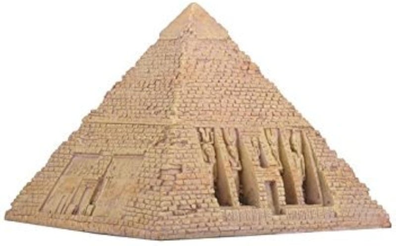 مجموعة القمة - صندوق هرم من الحجر الرملي المصري - حاوية زينة مصرية قابلة للتحصيل