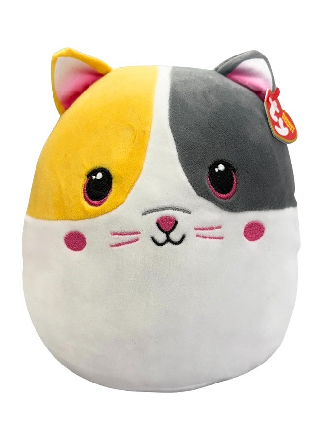 Ty Squish-a-Boo (Squishy Beanies) - Snuggles The Cat - Medium (9") - Soft Plush Stuffed Animal - Image 1