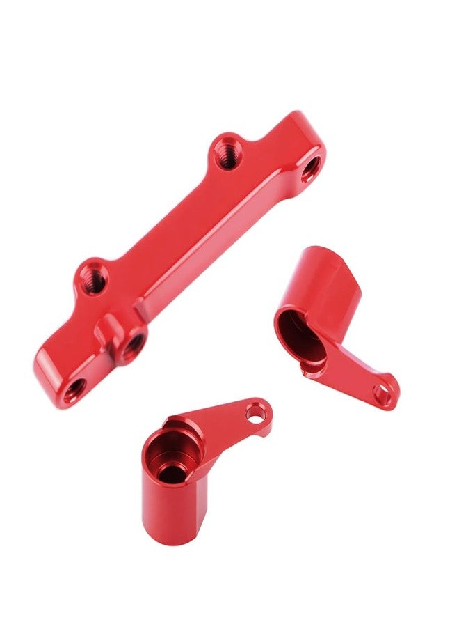 GLOBACT Bellcrank Drag Link Steering Assembly Aluminum with Bearings for Losi 1/16 Mini-B 1/18 Mini-T 2.0 LOS311002 Upgrade Replacement Parts (Red) - Image 2