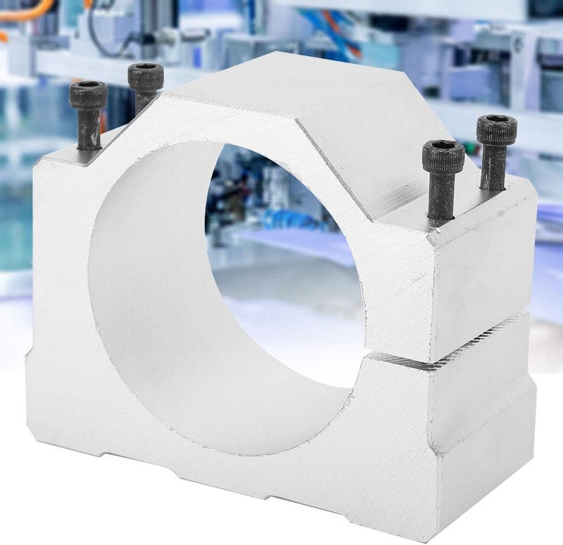 Keenso 80mm Spindle Mount, Durable Motor Bracket 80mm Spindle Motor Mount Base CNC Clamp Shaft Spindle Motor Base Holder Support Motion Control - Image 5