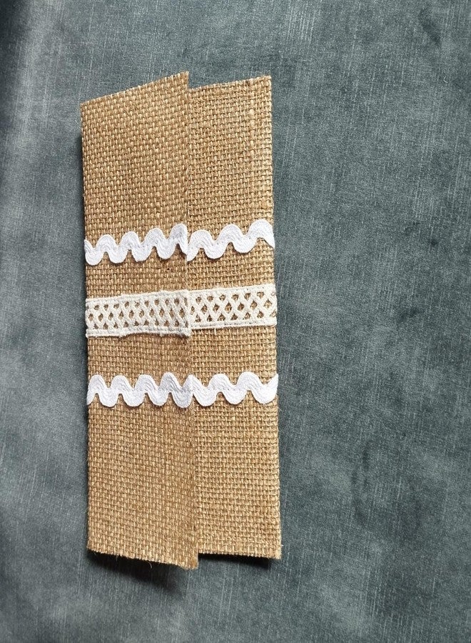 RR creation Collections Greeting Card & Invitation Jute Envelopes - Gifting Cash/Cheque on all Occasions | Jute Ethnic Scroll Envelope - Laminated Jute (Pack of 5) - Image 3