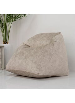 Cloud Bean Bag Chair 1 Seater Comfortable Lazy Sofa Adult Kids Play Chair Modern Design Living Room Furniture AccessoriesL 84 x W 84 x H 88 cm Beige
