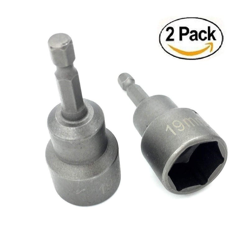 PANOVOS 2pc Leveling Scissor rv-Jacks Socket Drill Adapter With 1/4 Quick Connect Hex Shank Tools, Works With All 3/4 or 19mm Hex Drive Jacks,Power Nut Driver Bit Set - Image 2