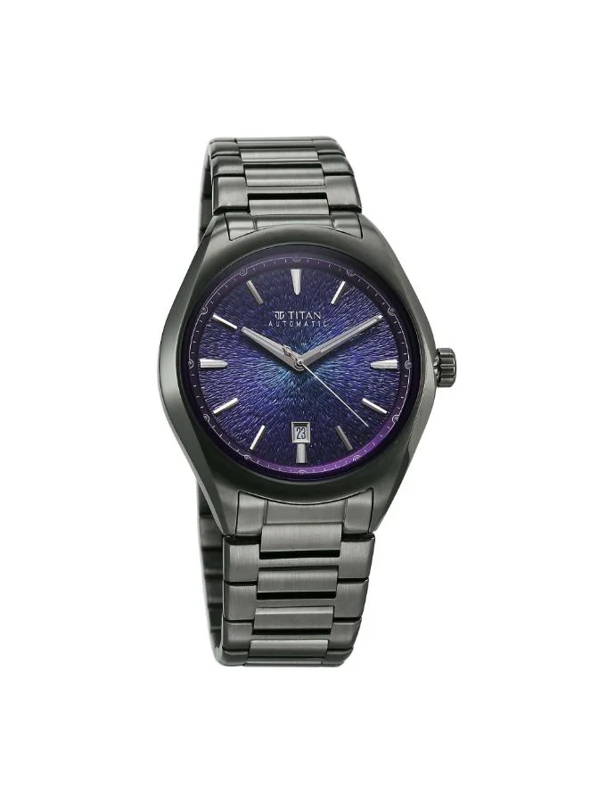 تيتان Men's Metal Analog Watch 10051QM01 - 42 mm