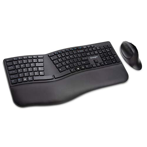 Kensington Pro Fit Ergonomic Wireless Keyboard and Mouse - Black (K75406US) - Image 1