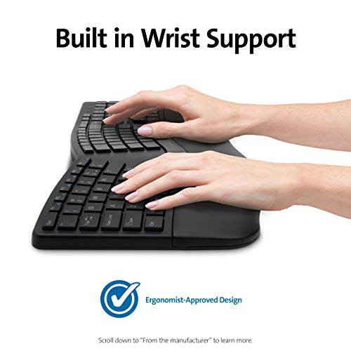 Kensington Pro Fit Ergonomic Wireless Keyboard and Mouse - Black (K75406US) - Image 3