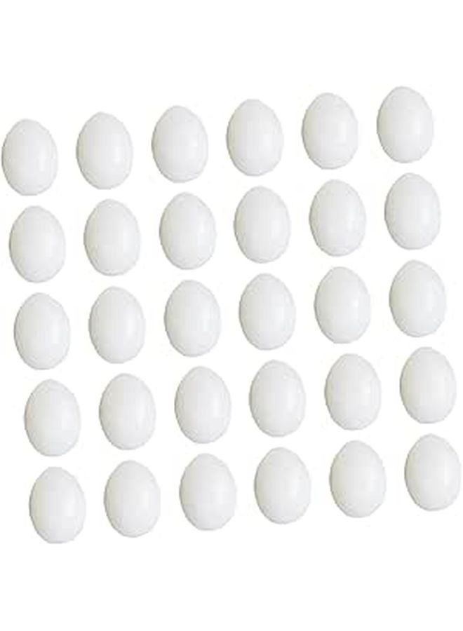 30 Pcs Simulated Pigeon Eggs Solid Hatching for Pigeon Supplies Realistic Decorations Home Craft - Image 1