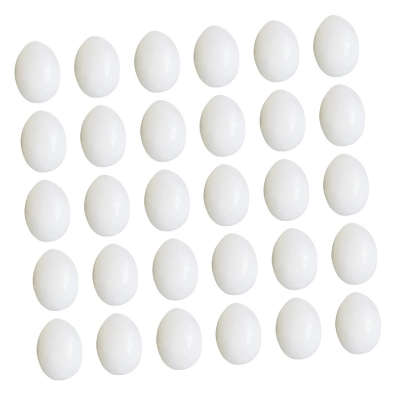 30 Pcs Simulated Pigeon Eggs Solid Hatching for Pigeon Supplies Realistic Decorations Home Craft - Image 2