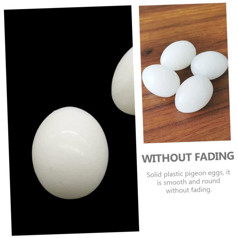 30 Pcs Simulated Pigeon Eggs Solid Hatching for Pigeon Supplies Realistic Decorations Home Craft - Image 5