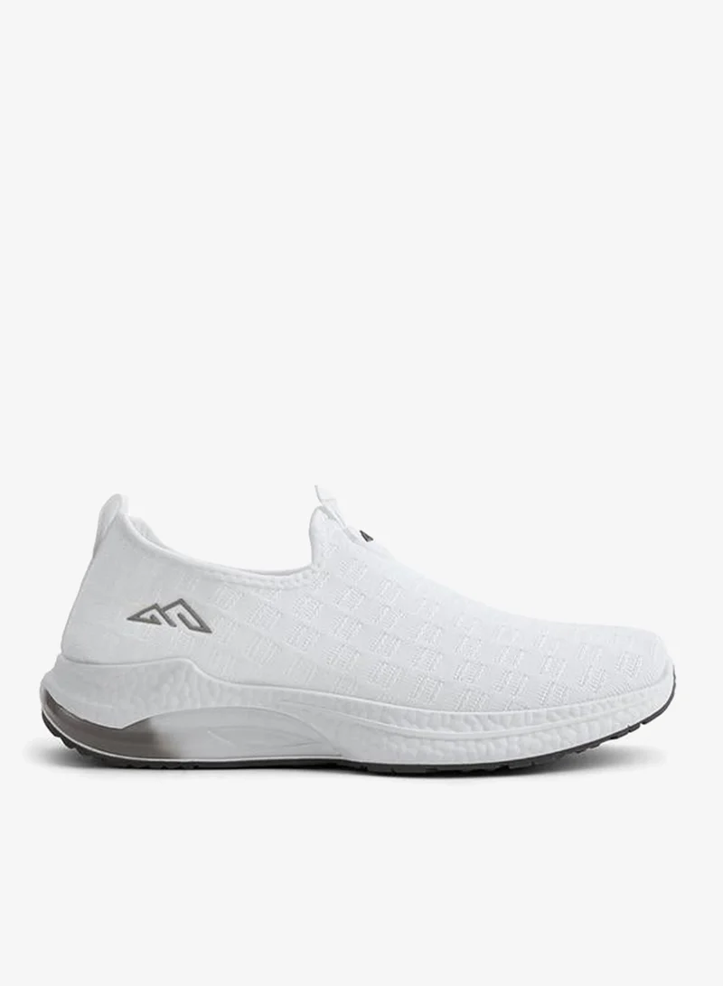 Oaklan by Shoexpress WHITE Textured Slip-On Sports Shoes With Pull Tab for Men | Best Price UAE