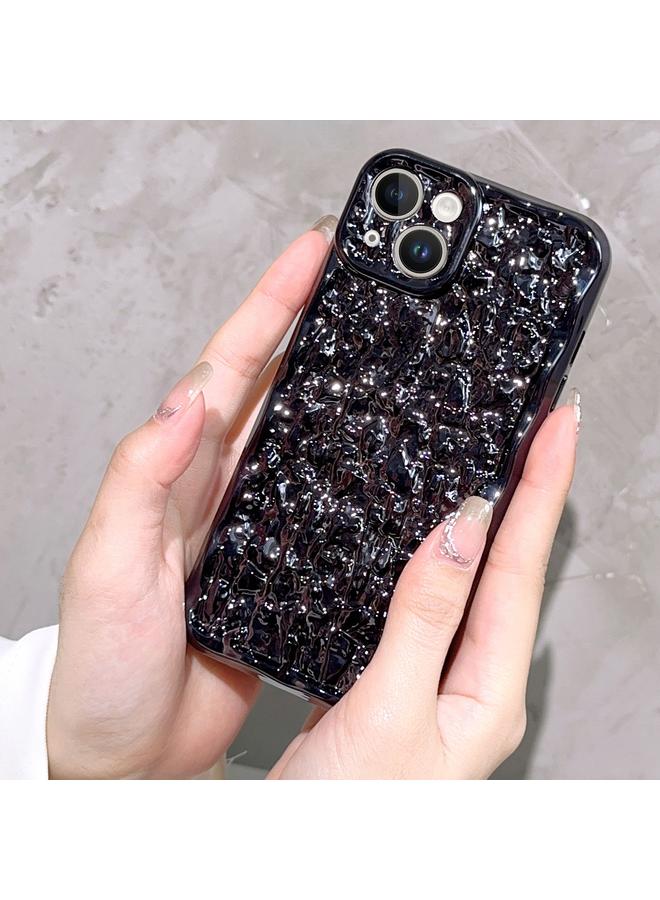 S-TOP Case For iPhone 12 Pro Electroplated 3D Stone Texture TPU Phone Case - Image 3