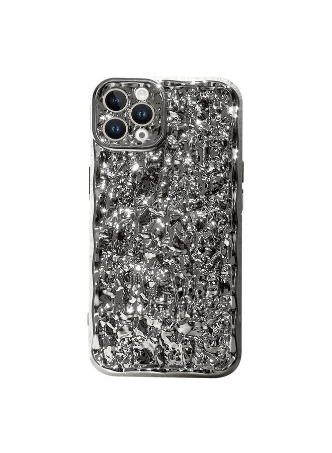 S-TOP Case For iPhone 12 Pro Electroplated 3D Stone Texture TPU Phone Case - Image 1