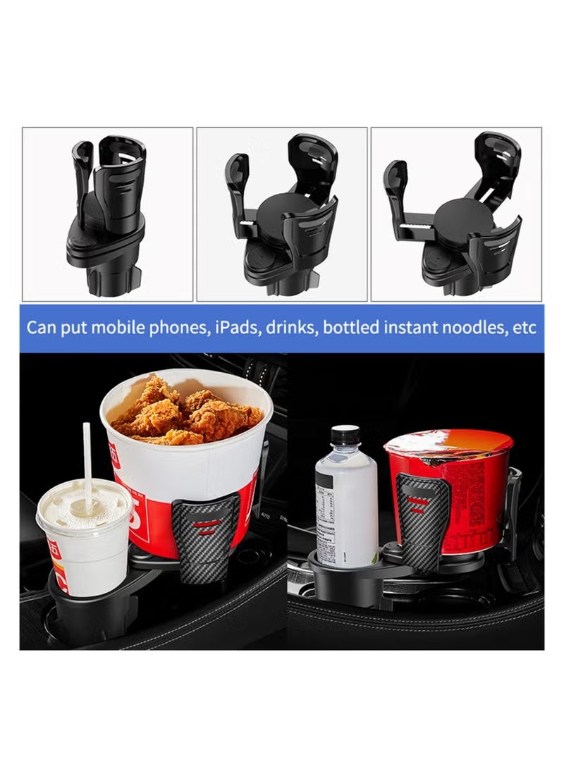 Classic Car Cup Holder Expander Adapter, Vehicle Mounted Water Cup Drink Holder Universal Car Cup Holder, 2 in 1 Multifunctional Car Drink Holder with a 360° Rotating Adjustable Base - Image 5