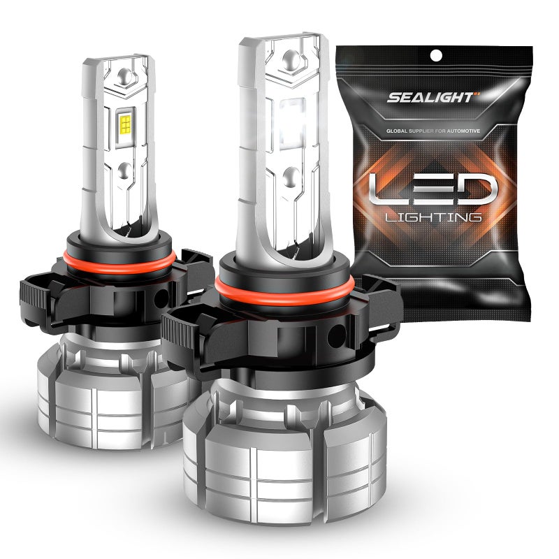 مصابيح ضباب LED SEALIGHT 5202 12000LM 24W قوة اختراق قوية 5202 5201 PS19W PS24W مصابيح ضباب LED 6500K أبيض بارد 5530 شرائح CSP IP68 مقاومة للماء قابلة للتوصيل والتشغيل عبوة من 2