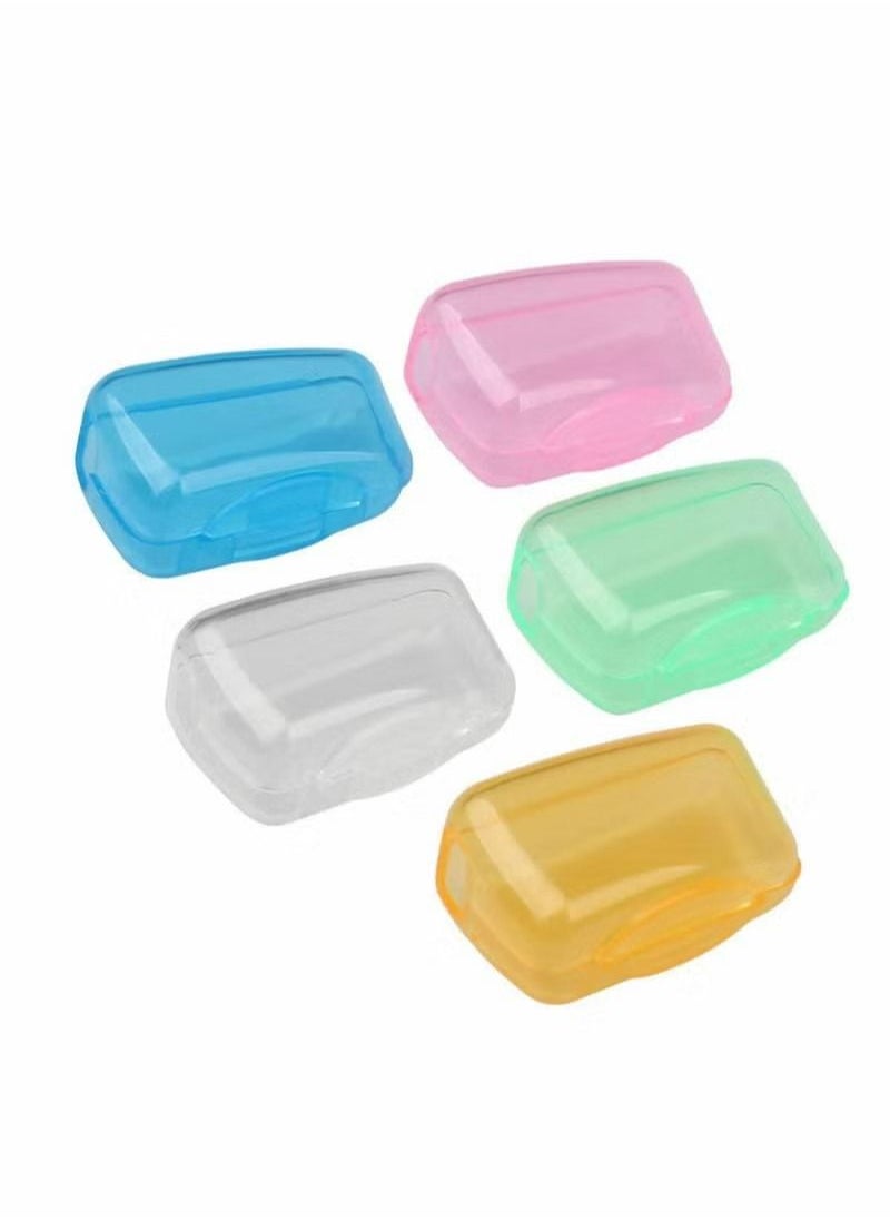 Generic - 20 Pieces Toothbrush Covers Case Travel Toothbrush Head Case Holder Protectors Caps Multicolour - Image 1