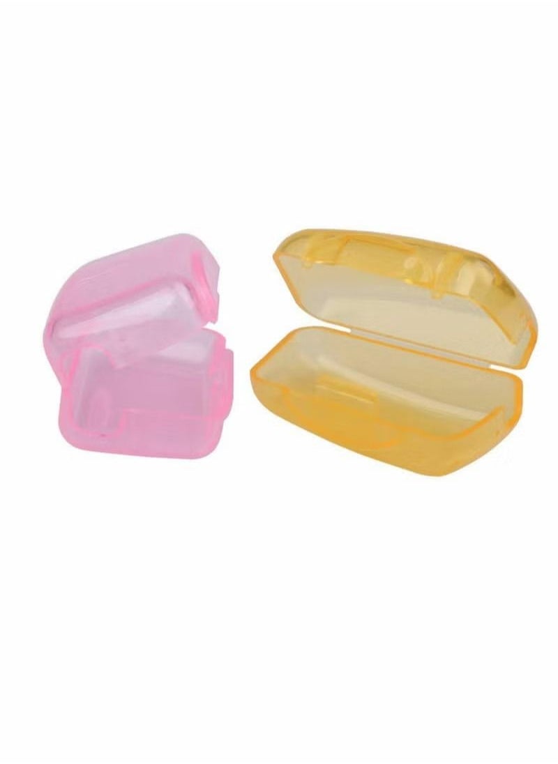 Generic - 20 Pieces Toothbrush Covers Case Travel Toothbrush Head Case Holder Protectors Caps Multicolour - Image 1
