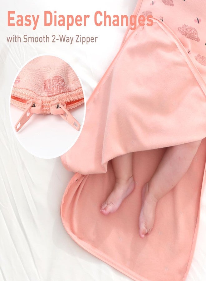 Knirose 100% Organic Cotton Swaddle Blanket Sleep Sack with Arms Up Design 2 Packs, Hands Up 3-Way Transitions to Arms-Free Wearable Sleeping Sack Bag for Newborn Baby Boys Girls Snug Fit Calms Startle Reflex - Image 5