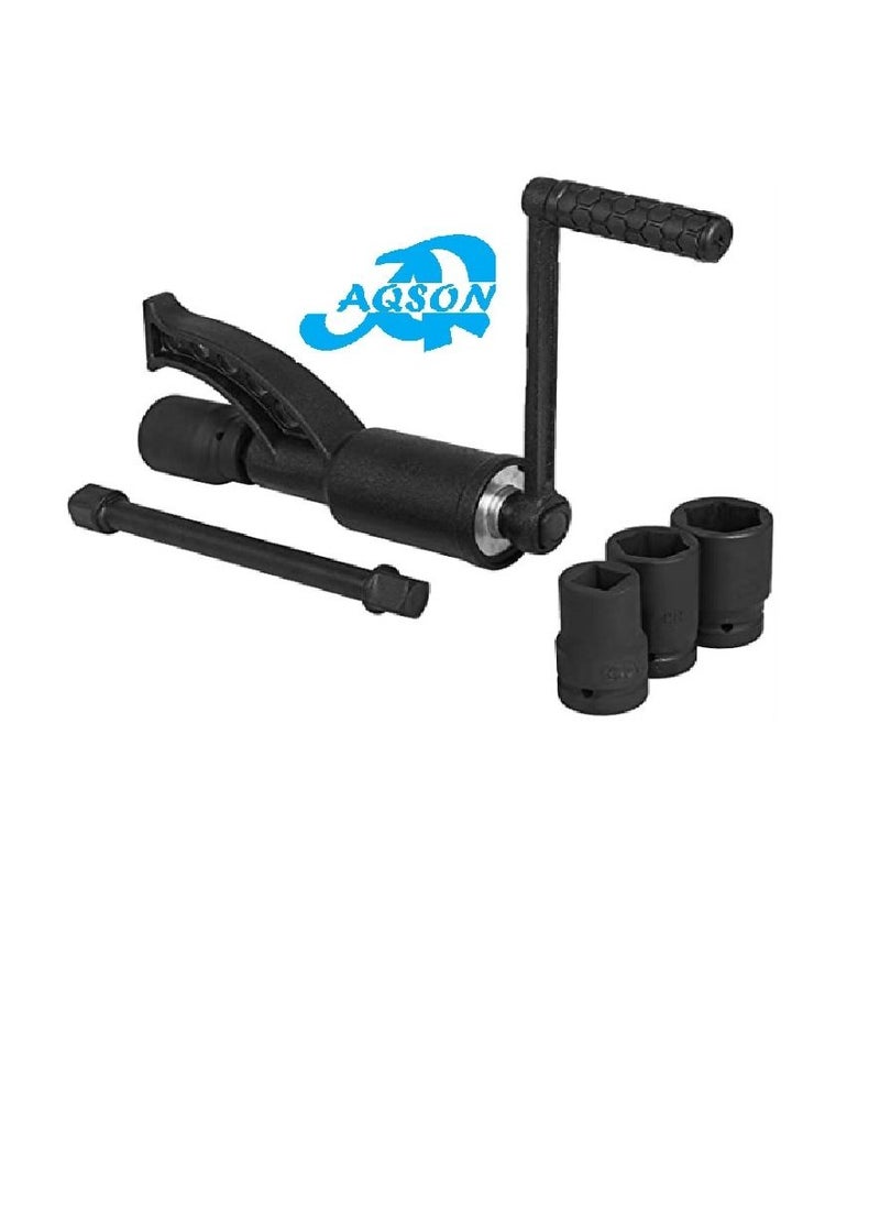 AQSON - AQSON Durable 1:58 Torque Multiplier Wrench 4800 NM Lug Nut Wrench Set Lugnut Remover with Case Labor Saving Wrench Tool Heavy Duty Torque Multiplier Tool for Truck Trailer RV(1/58) - Image 1