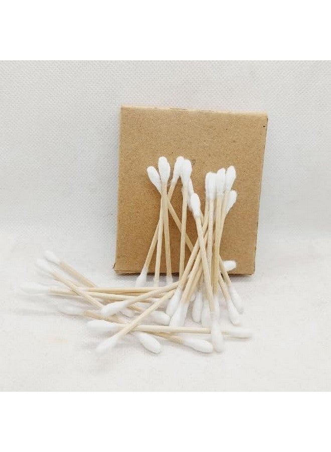 Siddhak Bamboo Earbuds Cotton| Multipurpose Soft and Natural Ear Cleaning Buds| Double Tip Cotton Swabs with Sustainable Bamboo| Eco-Friendly & Biodegradable Buds| Pack of 80 Bamboo Ear Buds - Image 5