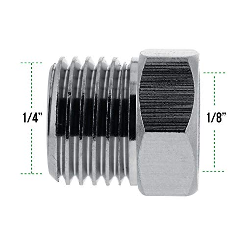 Master Airbrush 1/4" BSP Male to 1/8" BSP Female Adapter by Master Airbrush - Image 2