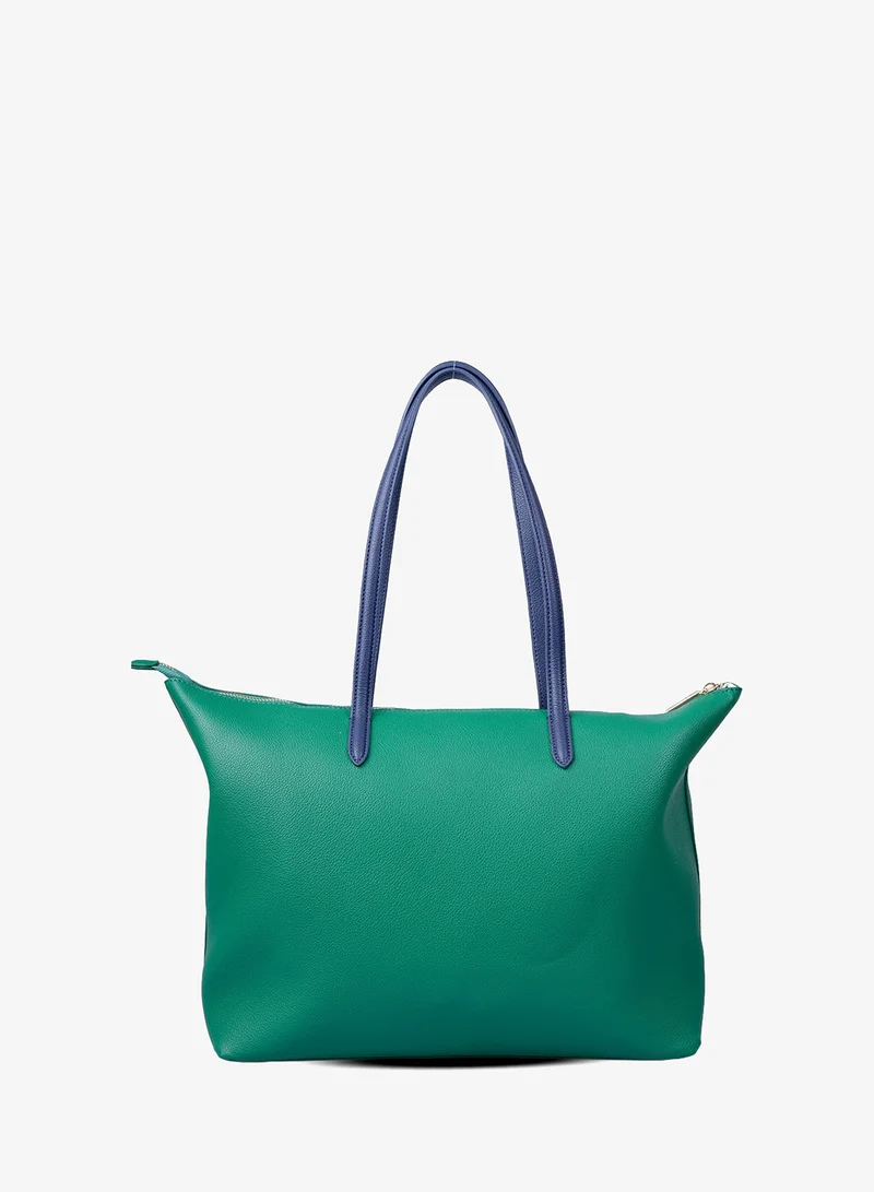 U.S. Polo Assn. GREEN NAVY U.S. Polo Assn. Women's Tote Bag, Ladies Large Capacity Shoulder Bag Handbag for Ladies Travel Bag for Girls Green Navy for Women | Best Price UAE